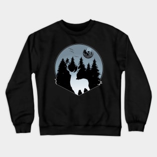 Deer Animal Forest Wild Nature World Free Land Crewneck Sweatshirt